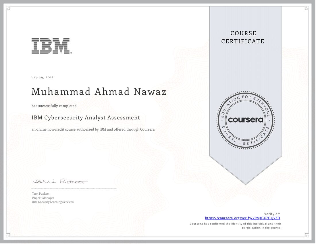 IBM Cybersecurity Analyst Assessment